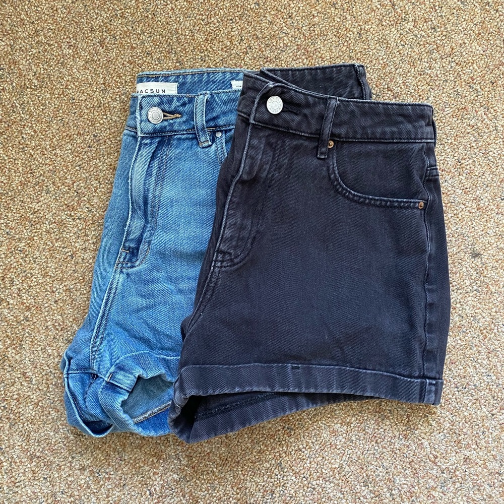 PacSun Jean Mom Shorts High Waisted Size 28 Bundle